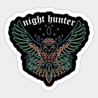 night hunter Sticker